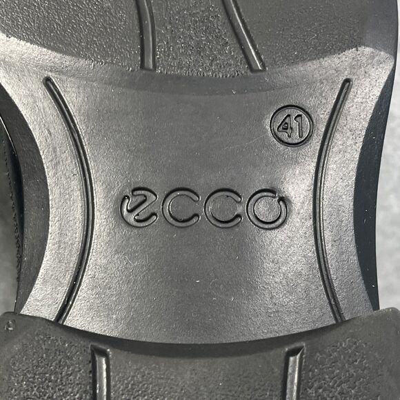 Ecco New Jersey Loafers Mens Size 7/7.5 Slip On Dress Shoes Black Leather 41 EU - Picture 13 of 16